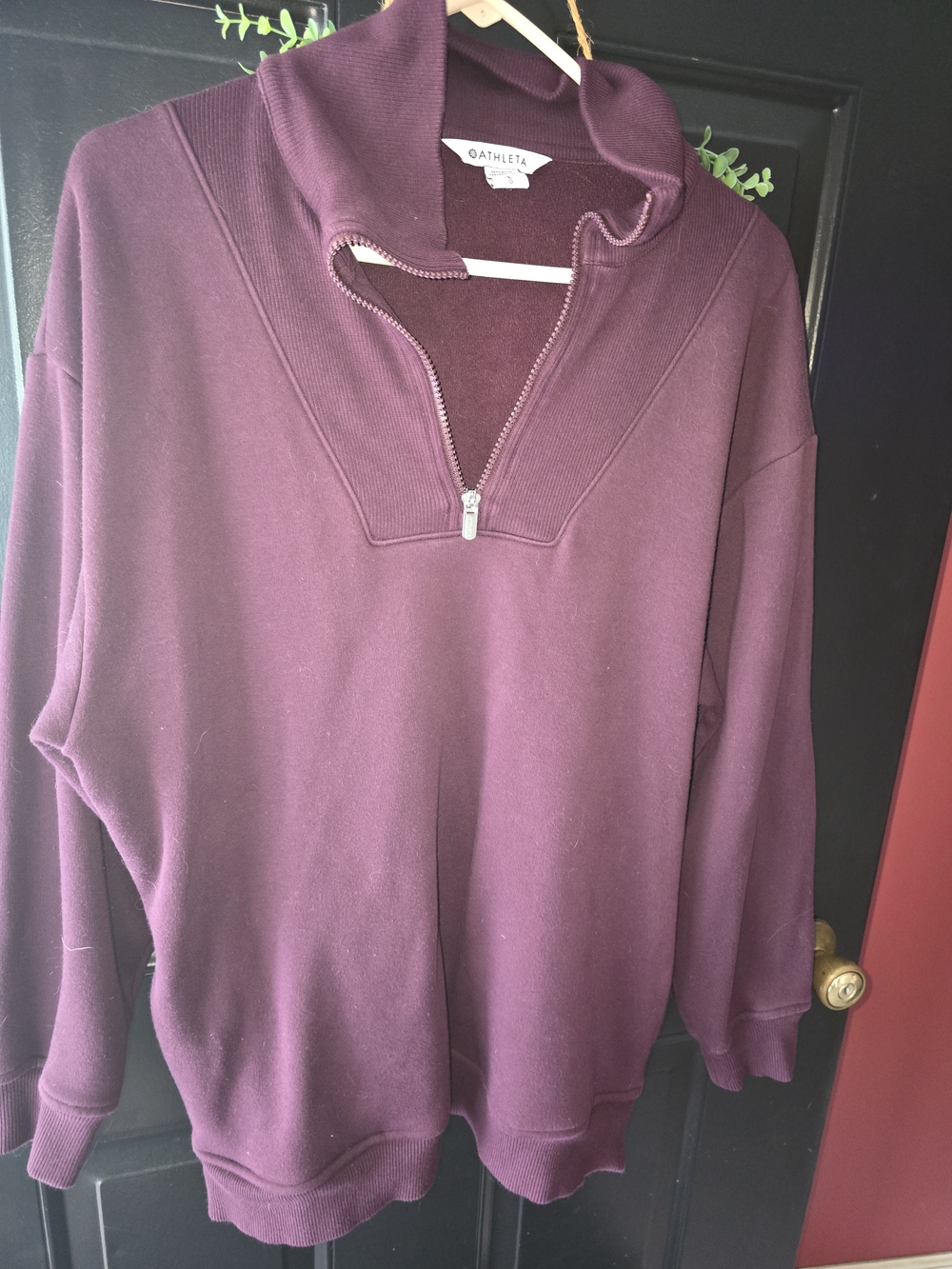 Athleta Men's Half-Zip Pullover - Deep Plum